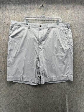 Polo Ralph Lauren Shorts Mens 42 Gray Stretch Classic Fit Chino 7 Inseam Casual